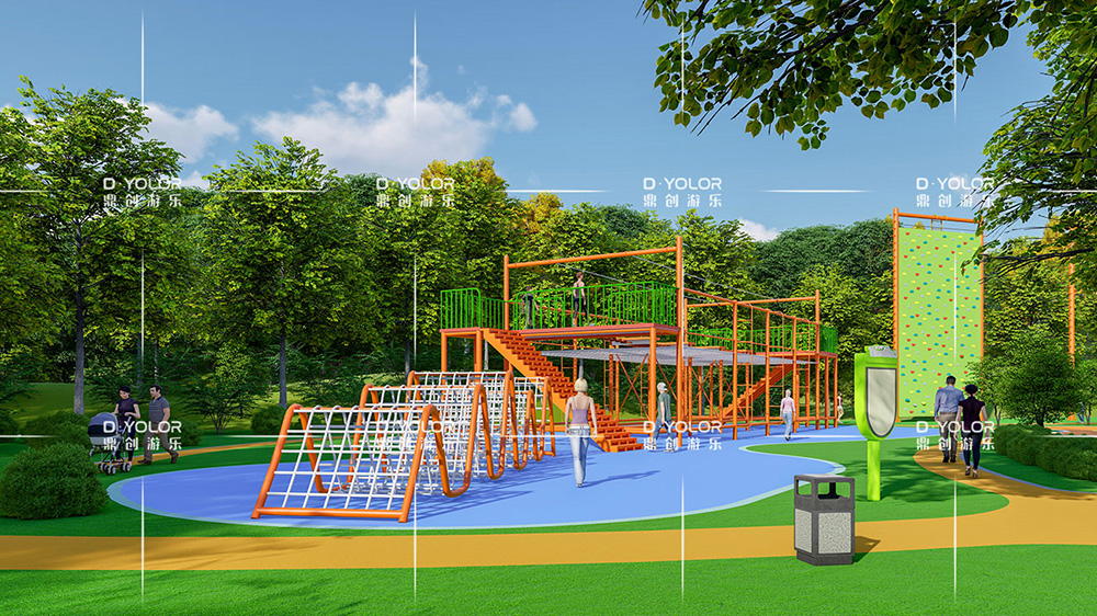 無(wú)動(dòng)力游樂(lè)設(shè)備戶外拓展器材廠家鼎創(chuàng)游樂(lè)為您分析戶外拓展的意義