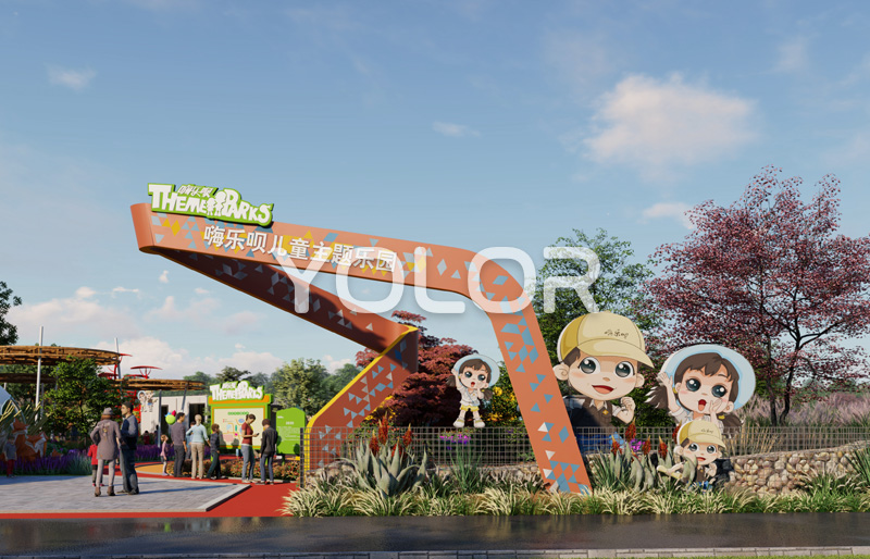 鼎創(chuàng)游樂分享如何設(shè)計景區(qū)大門？